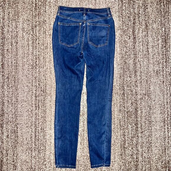 Free People Women's Distressed Blue Denim Skinny Jeans Size 27R - Picture 10 of 11